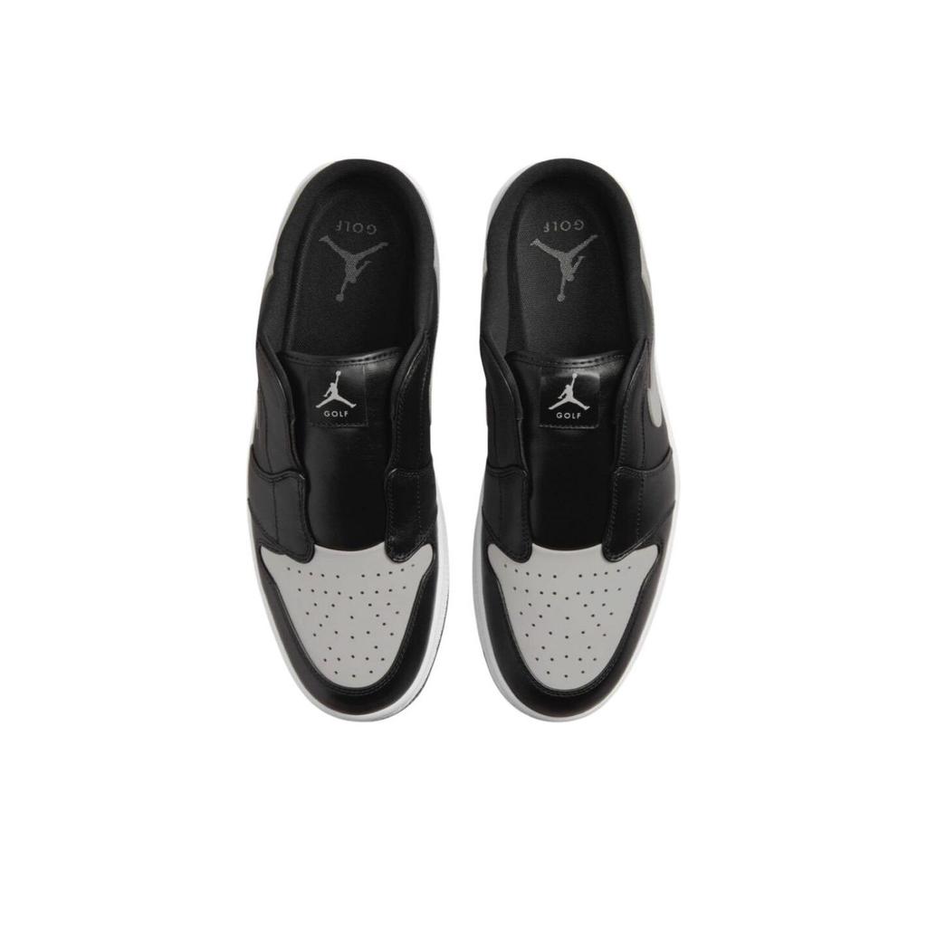 Кроссовки Air Jordan 1 Mule Golf Shadow Unisex, черные, средне-серые, белые FJ1214-003