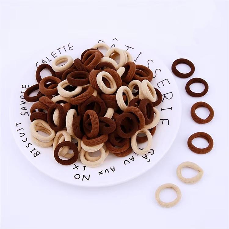 100pcs Kid Small Hair Bands Baby Girl Children Headbands Colorful Elastic Nylon Scrunchie Hair Rope