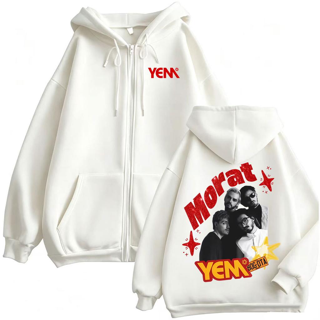 Band Morat Yem Album Zipper Hoodies Men Women Vintage Hip Hop Pop Music Sweatshirt Jacket Zip Up Hoodie