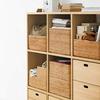 Прямоугольная плетеная корзина MUJI, большая, штабелируемая (В) приблизительно. 36 см Ш x 26 см Г x 24 см В 47381313 Корзина
