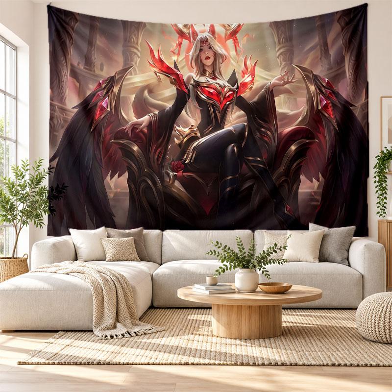 League of Legends Wall Tapestry Home Decor Hanging Cloth Art Background Tapestry for Bedroom