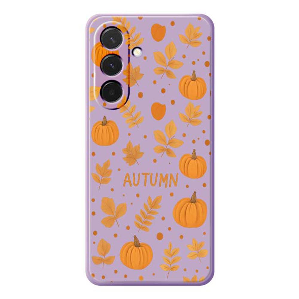 For Samsung Galaxy A36 5G Case Autumn Theme Pattern Printing Straight Edge TPU Phone Back Cover