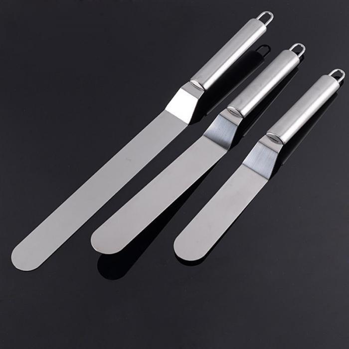 6/8/10 Inches Cream Smoother Pastry Stainless Steel Bake Butter Spatula Cake Cutter