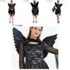 Women's Dark Angel Wings Cosplay Outfit Made With Soft Polyester For Halloween Fun
