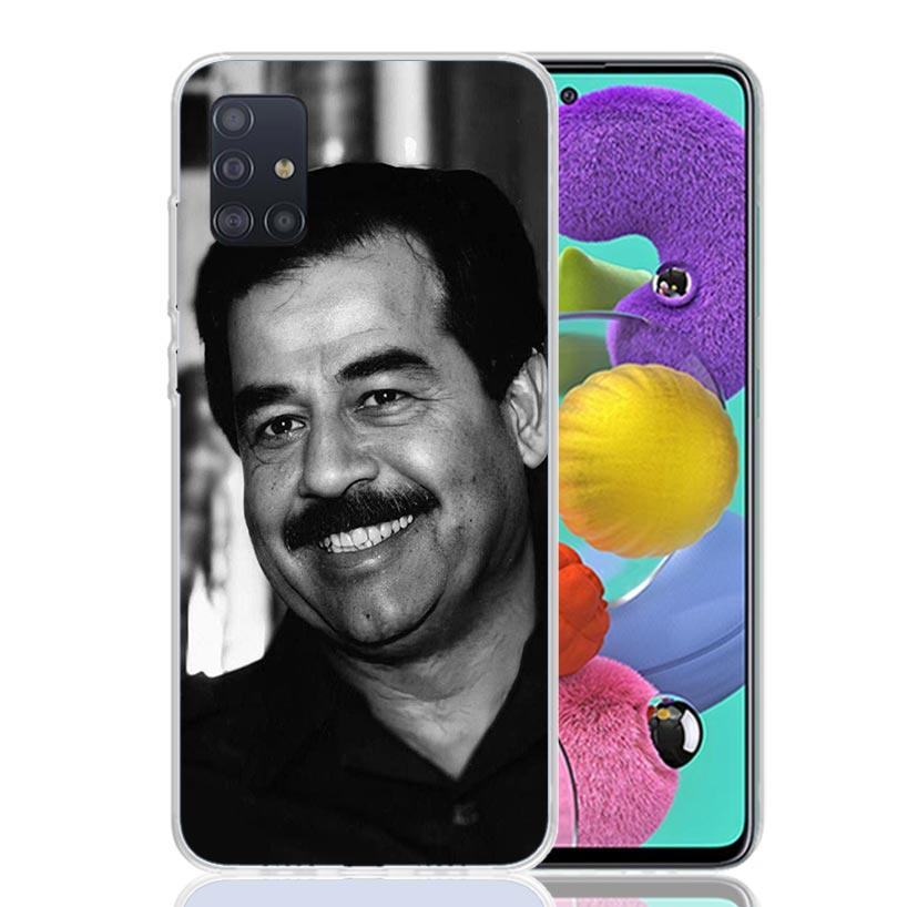 Etui Fashion Saddam Hussein Iraq Arabic Phone Case for Samsung Galaxy A52 A51 A50S A12 A22 A32 A72 A10S A30S A31 A71 Note 20 Ult