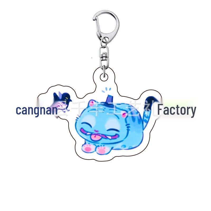 K-pop Брелок для ключей с женской группой «Охотники на демонов»: Милый акриловый брелок для школьной сумки Lumi, Zoe, Mira & Qin Yu