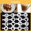 High-quality Coffee Stencil Templates Plastic 16 Shapes For Latte Foam Designs