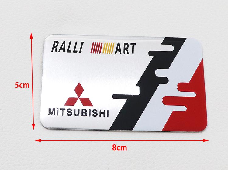 1pcs 3D Mitsubishi  Car logo aluminum sticker Fender side Rear Bumper tail door trunk sticker Emblem sticker styling Accessories
