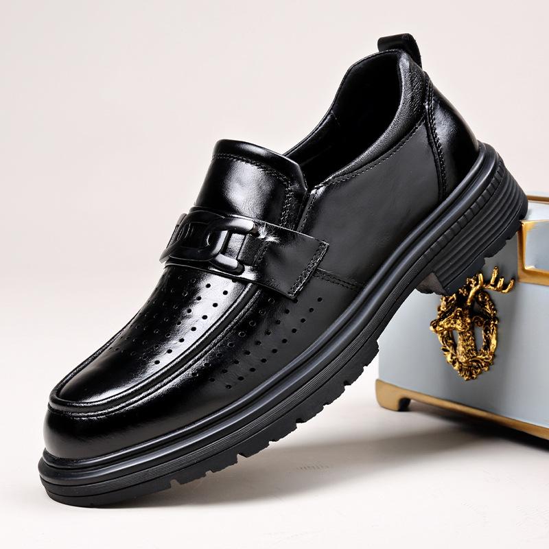 Fashion Fashion Casual New Designer Platform Dress Shoes for Men Spring Autumn Cow Leather Luxury Shoes Male