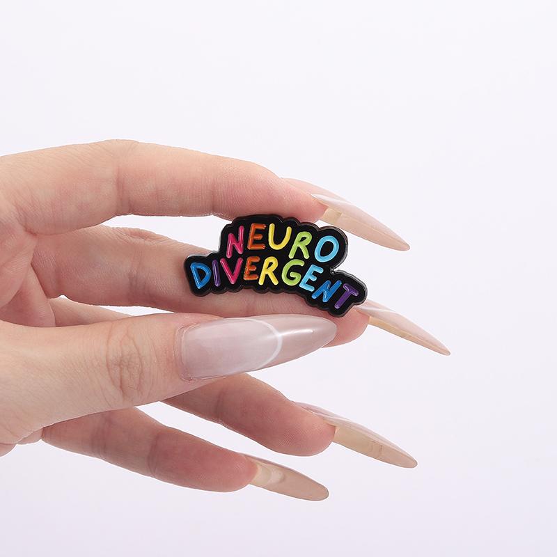 Mental Health Care Enamel Pins Healing Is A Journey Autism ADHD Anxiety Overthinking Brooch Lapel Badge Cute Jewelry Gift