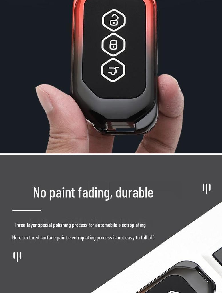 2020 Wuling Victory Key Case: Smart Remote Metal Cover with Full Wrap Protection and Buckle