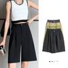 Summer Women Shorts Solid Thin High Waist Suit Shorts Lady Pants