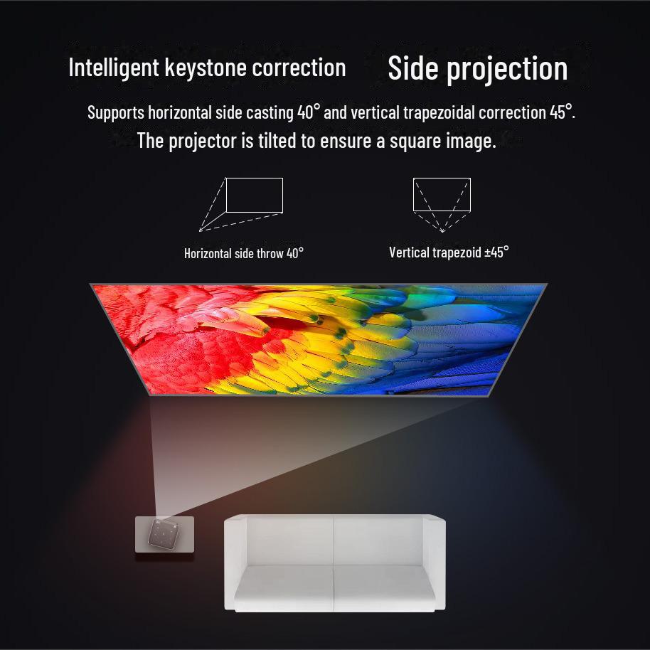 Гарантийный 3D 4K Mini Smart Projector с 16 ГБ памяти