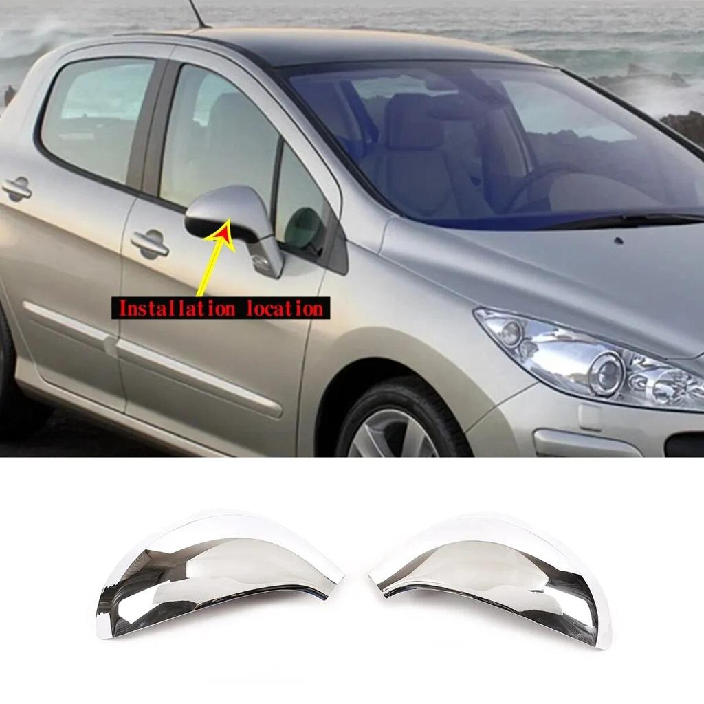 Наклейка на боковую дверь зеркала заднего вида для Peugeot 207 308 2006-2014 Автомобильные наружные аксессуары
