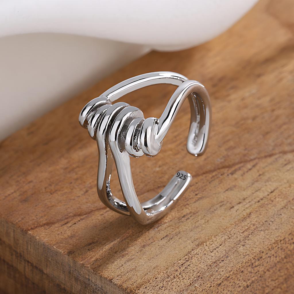 Sam Panda Кольца 925 пробы для женщин Простые Геометрические Ручной работы Неправильные Ретро Кольцо Золотой Циркон Аллергия Для Подарка на День Рождения