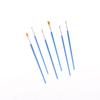 50Pcs Flat Paint Brush With Nylon Bristles Small Brushes In Bulk For Detail Painting