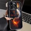 Чехол для телефона iPhone 17 Air 16E 15 16 Pro Max Золотая Рыбка Счастливым Карпом Кои Чехол 14 Plus 13 12 Mini Мягкий Силиконовый Fundas