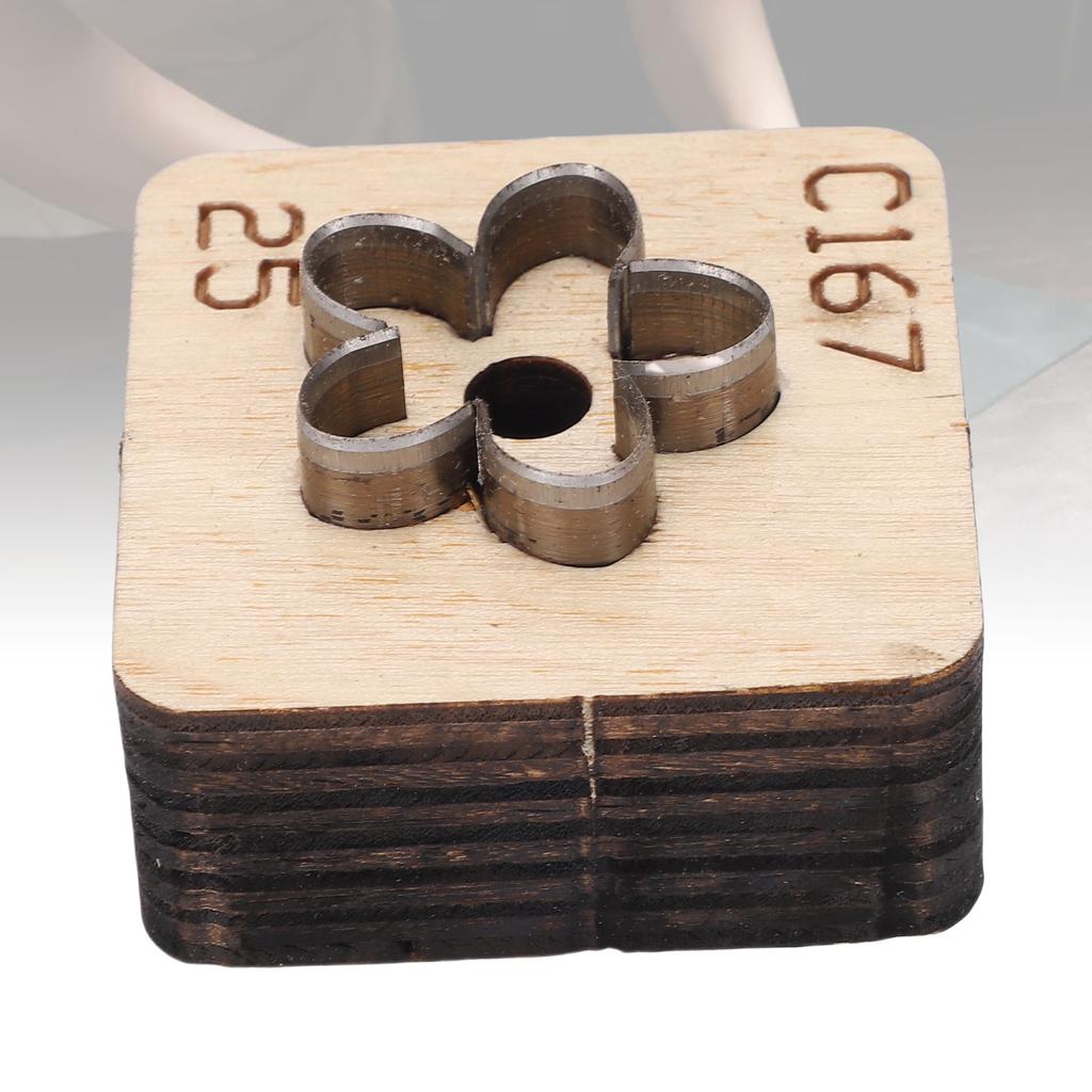 Кожаный резак в форме цветка Металлический инструмент для кожевенного ремесла Штамп для вырубки Инструмент для рукоделия