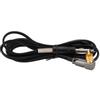 1.8m Soft Silicone Tattoo Right Angle RCA Connector Clip Cords for Tattoo Machines (Black)