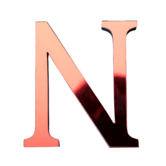 Mirror Letter Wall Sticker Acrylic English Letter Sticker Peel And Stick