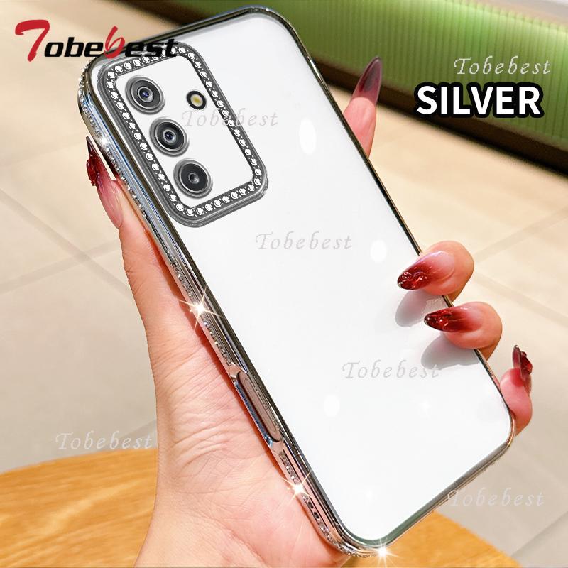 Прозрачный силиконовый чехол с алмазным покрытием для Samsung Galaxy A17 A16 A26 A36 A56 A06 A15 A25 A35 A55 A14 A24 A34 A54 A05