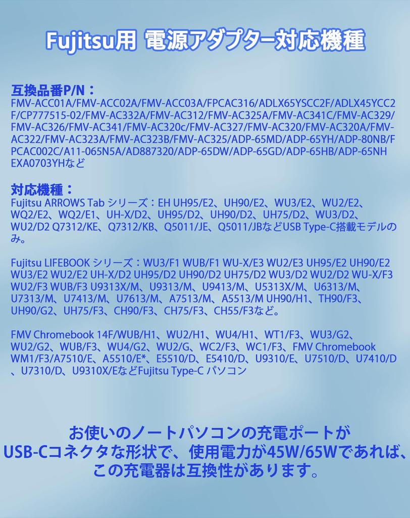 Адаптер переменного тока Fujitsu 65 Вт 45 Вт 20 В LIFEBOOK Адаптер переменного тока ARROWS Tab Совместимый Зарядное устройство для компьютера Fujitsu Адаптер переменного тока для ноутбука 65 Вт Адаптер питания для компьютера