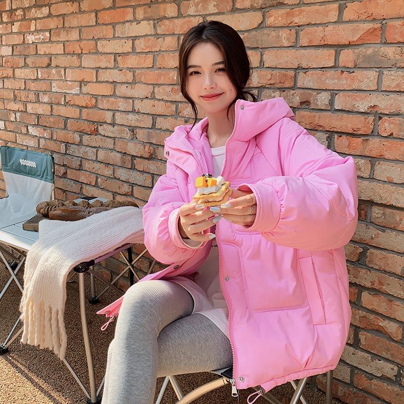 Новая хлопковая одежда Kleinland женская хлопковая одежда с капюшоном зимняя большого размера одежда-хлеб короткая куртка тренд