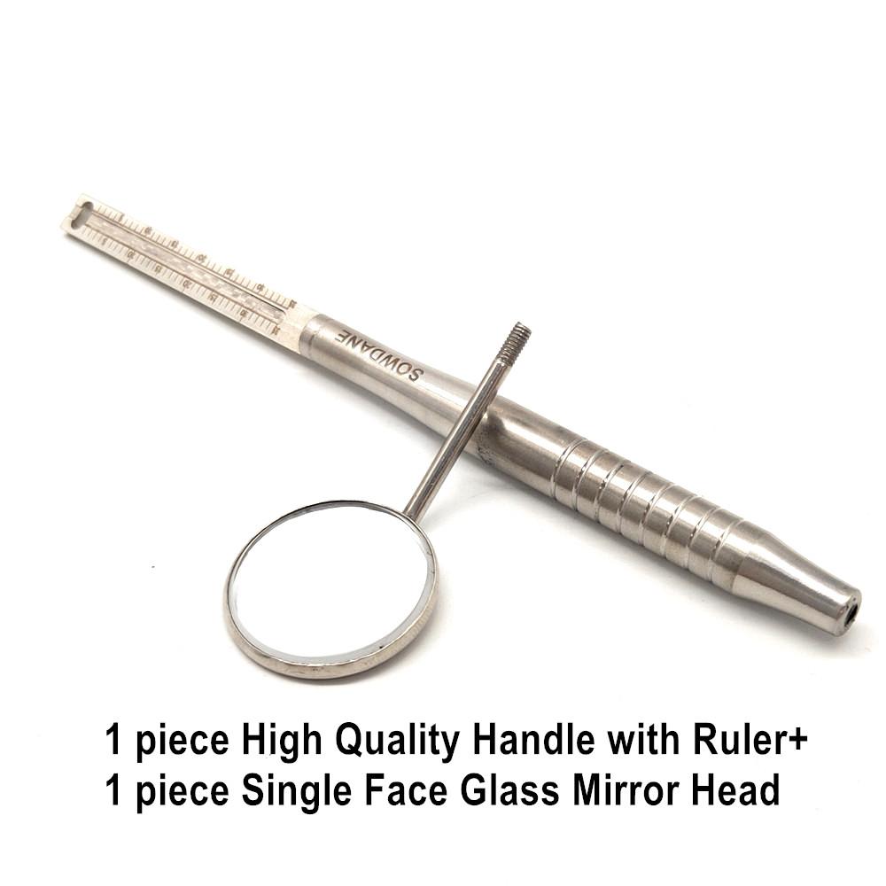 Стоматологическое зеркало для рта Одонтоскоп Уход за полостью рта Чистота зубов Осмотр Гигиена Стеклянное зеркало Зеркало с ручкой
