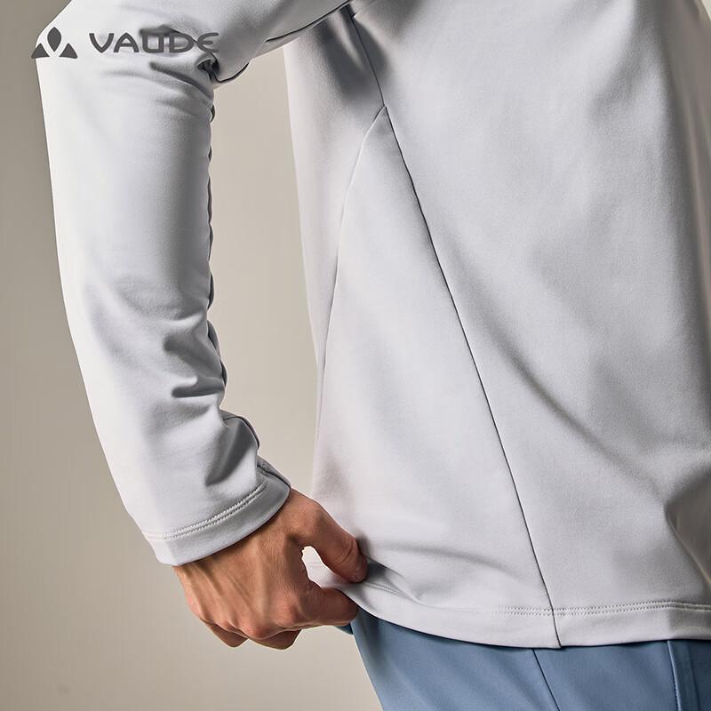 Мужская outdoor футболка VAUDE с полумолнией, быстросохнущая, с длинным рукавом