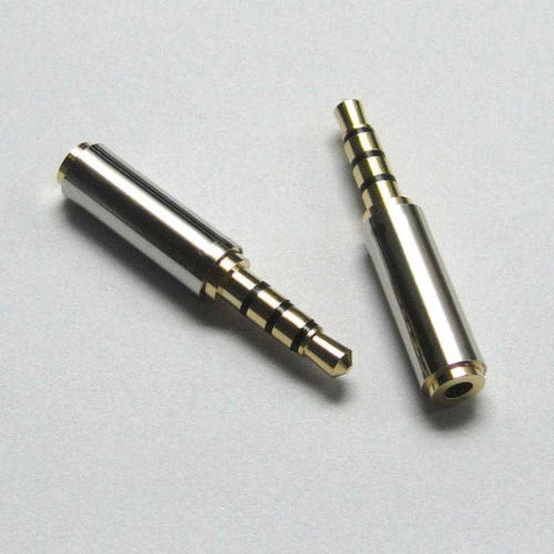 Gold 3.5mm Male To 2.5mm Female Stereo Audio Headphone Jack Adapter Converter