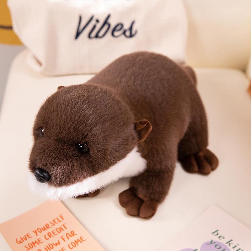 Simulation Sitting Cute Posture Prone Otter Plush Girl Children Holiday Gift
