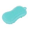 Щетка для мытья тела Мягкий силикон Двусторонняя Отшелушивает омертвевшую кожу Стимулирует кровообращение Массажная щетка для душа