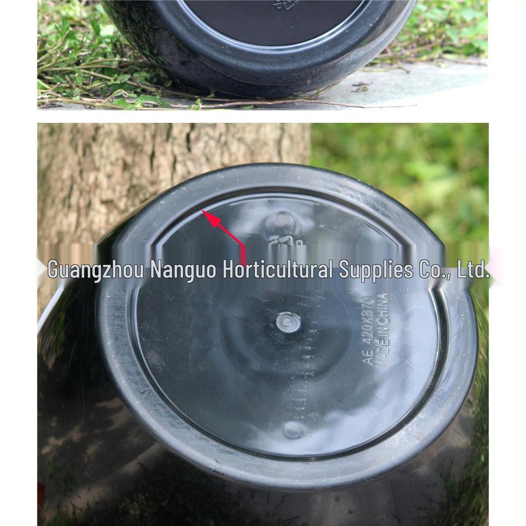 Кашпо для цветов из смолы в форме яйца - Большое Белое/Черное для комнатных растений