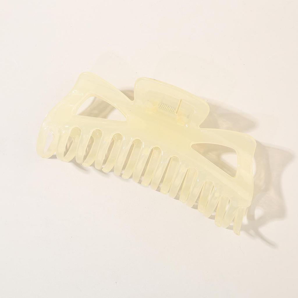 14CM Extra Large Plastic Shark Claw Hair Clip - Bright Surface Hair Bun Accessory