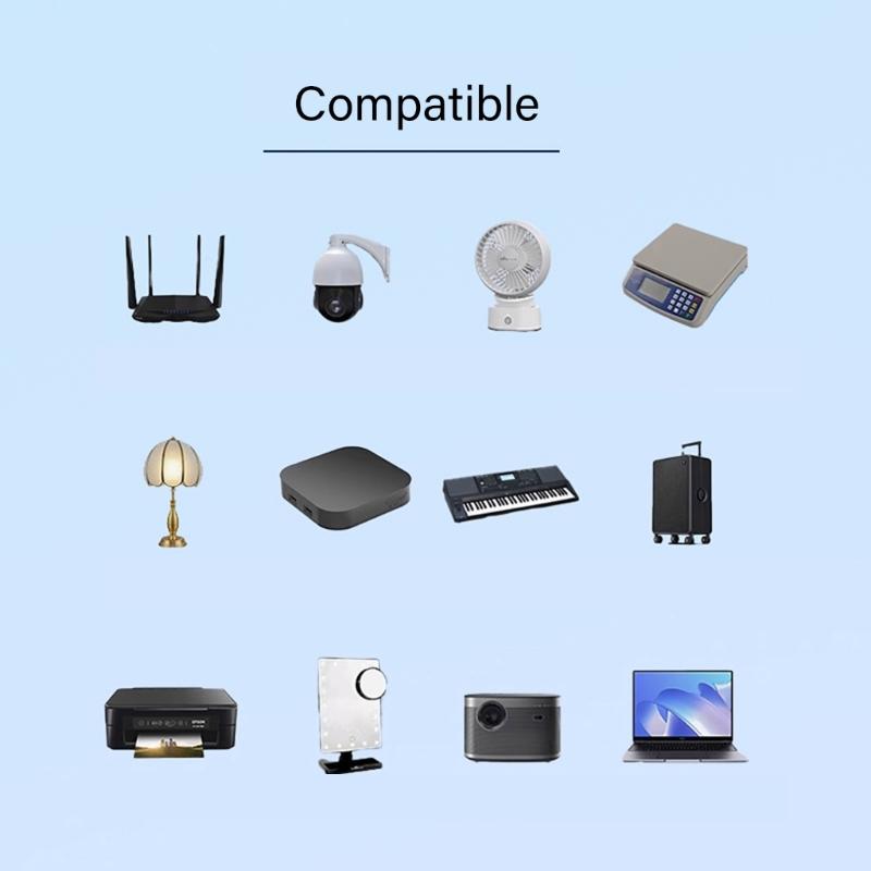 USB C Power Cord with 28 Adapters 100W Highest Efficiency Variable Power Supply DC5.5 Type C Charging Cable 120cm