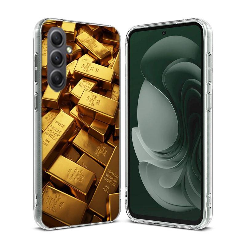 Gold Bar Wealth and Finance Phone Case for Samsung A16 A26 A36 A56 A17 A37 A57 A07 A06 A02S A03 A04S A05S Galaxy Note 20 10 A50S