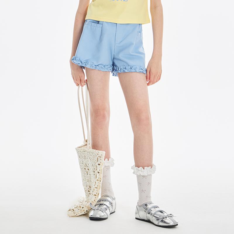 Girls' shorts 2025 summer new children's casual pants, versatile girls' pants for adults