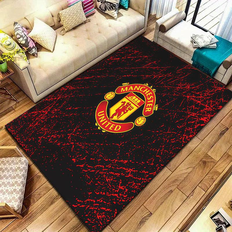 Ковер Manchester United F для гостиной, спальни, дома, украшение для дивана, нескользящий коврик для детских игр