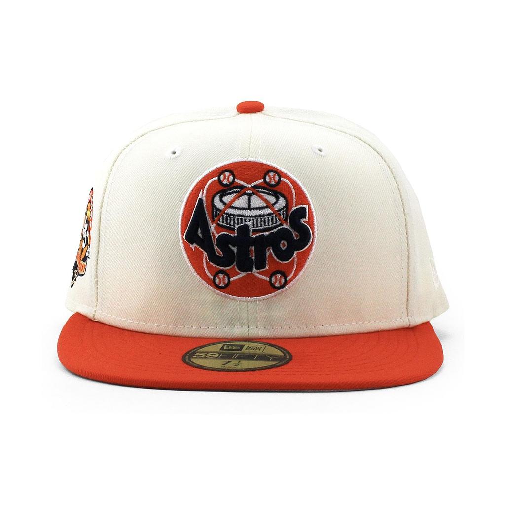 [New Era] Кепка 59FIFTY Houston Astros MLB 45-ЛЕТИЕ С СЕРЫМ НИЗОМ ОБЛЕГАЮЩАЯ КЕПКА КРЕМОВЫЙ HOUSTON ASTROS 5950 Цвет Шляпы Низ Размер 7-58 [Б/У]