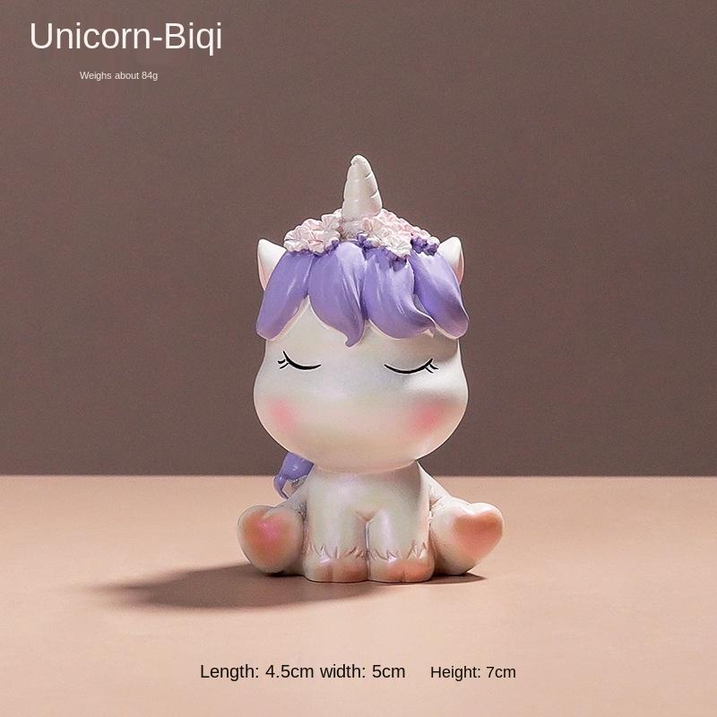 Мультфильм Единорог Смоляные Изделия Украшения Творческие Десерты Торт Выпечка Украшения Домашний Рабочий Стол Подарок Девочке На День Рождения