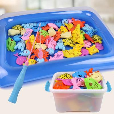 40 шт. с большим круглым бассейном, игрушки для рыбалки для мальчиков, развивающие игрушки для детей