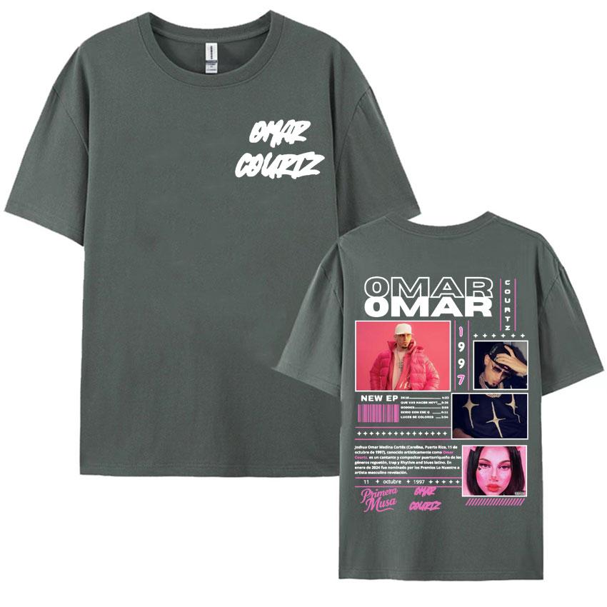 Rapper Omar Courtz Primera Musa Album Tour T Shirt Mens Womens Clothing Hip Hop Fashion Aesthetic Casual Short Sleeve Tshirts