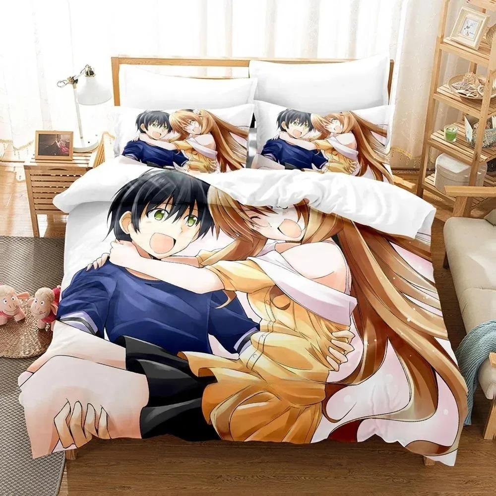 Golden Time Bedding Set Single Twin Full Queen King Size Bed Set Adult Kid Bedroom three-piece suits 3D Print Anime Bed She
