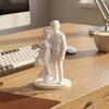 3D-печатная фигурка жениха и невесты для свадебного торта, элегантная скульптура пары для домашнего декора, романтический подарок на девичник, фигурки пары подарок для