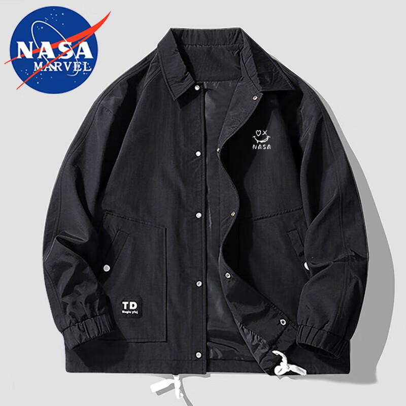 NASA MARVEL Men's Loose Casual Lapel Jacket