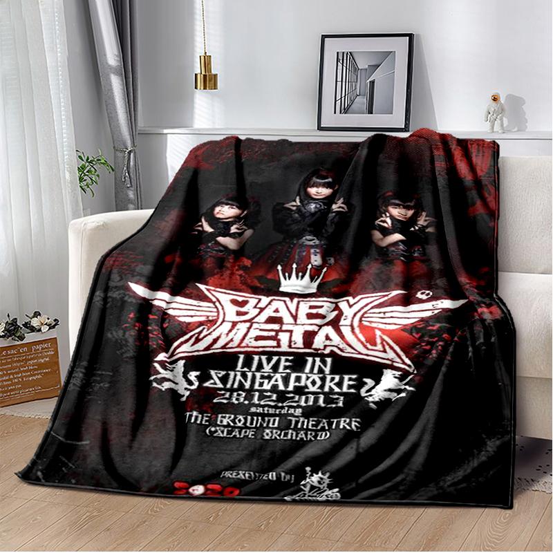 Pop Metal Band Throws Blanket for Kids Couch Sofa Travel Home Picnic Hiking Bed Beding Super Soft Flannel Blanket birthday gift
