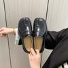 Fashion Tabi Shoes Loafer for Men and Women Split Toe Thick Sole Casual Patent Leather Shoes 2025