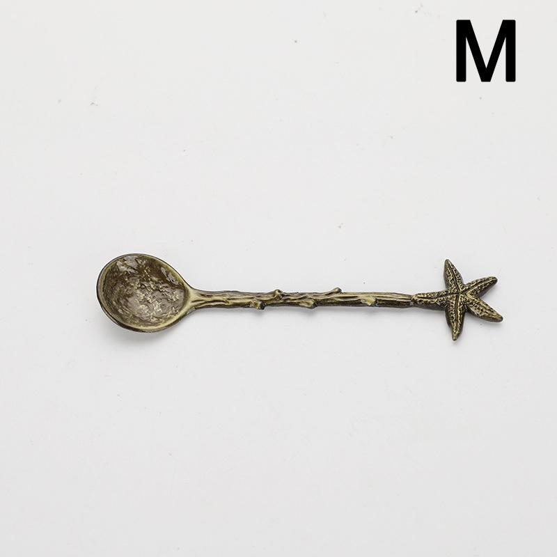 1PC Vintage Spoon Ice Cream Spoon For Coffee Tea Gift For Souvenir Dragonfly Stars Design