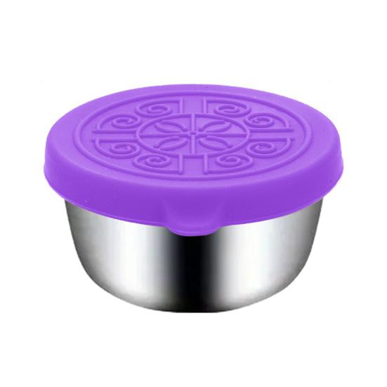 Yousheng 40 мл контейнеры для заправки салата с крышками, герметичная нержавеющая стальная соусница для ланч-боксов, пикников, путешествий, фруктов, закусок, соусов, контейнеры