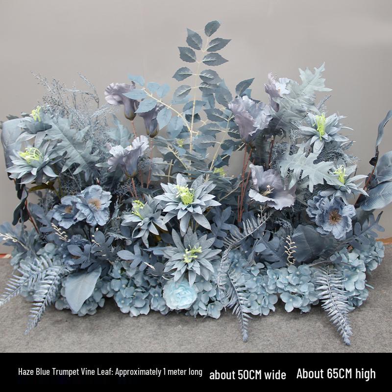 Wedding Aisle Floral Arrangement: Artificial Flower Basket & Row Decoration